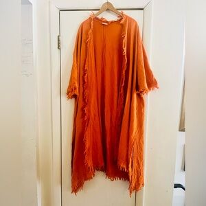 Diseños Cecilia Vidal Ibiza Boho Festival Guaze Lagenlook Fringe Duster Kimono